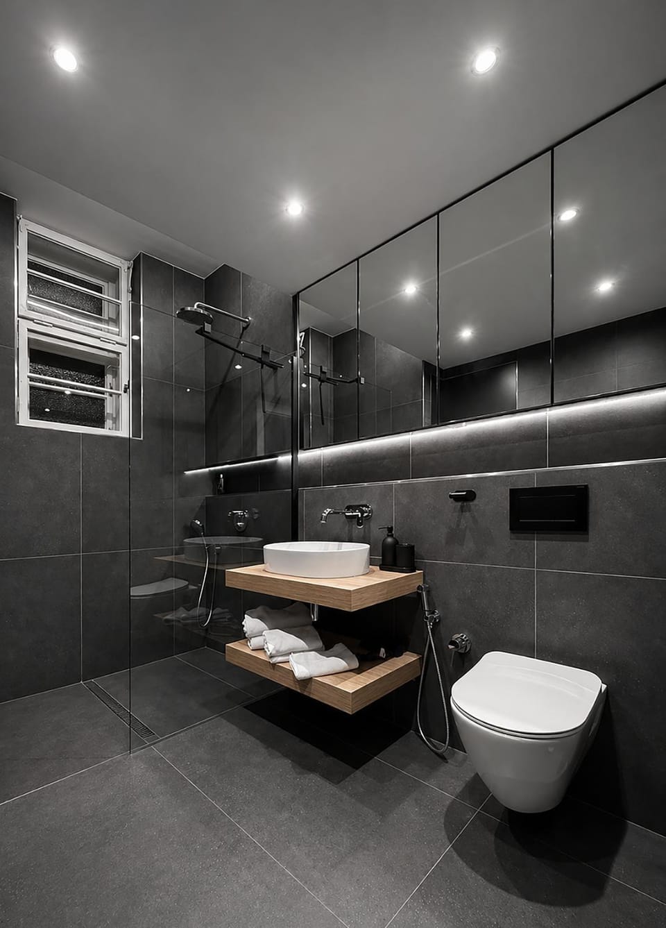Shower, Toilet, Bathroom, towels