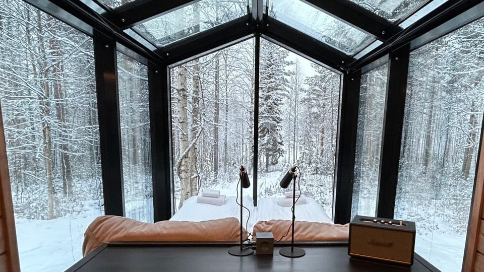 Bed, Natural landscape, Winter, View (from property/room), View (from property/room), Bedroom