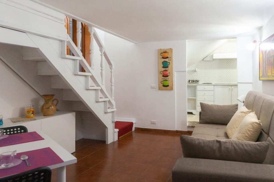 Living room, kitchen
