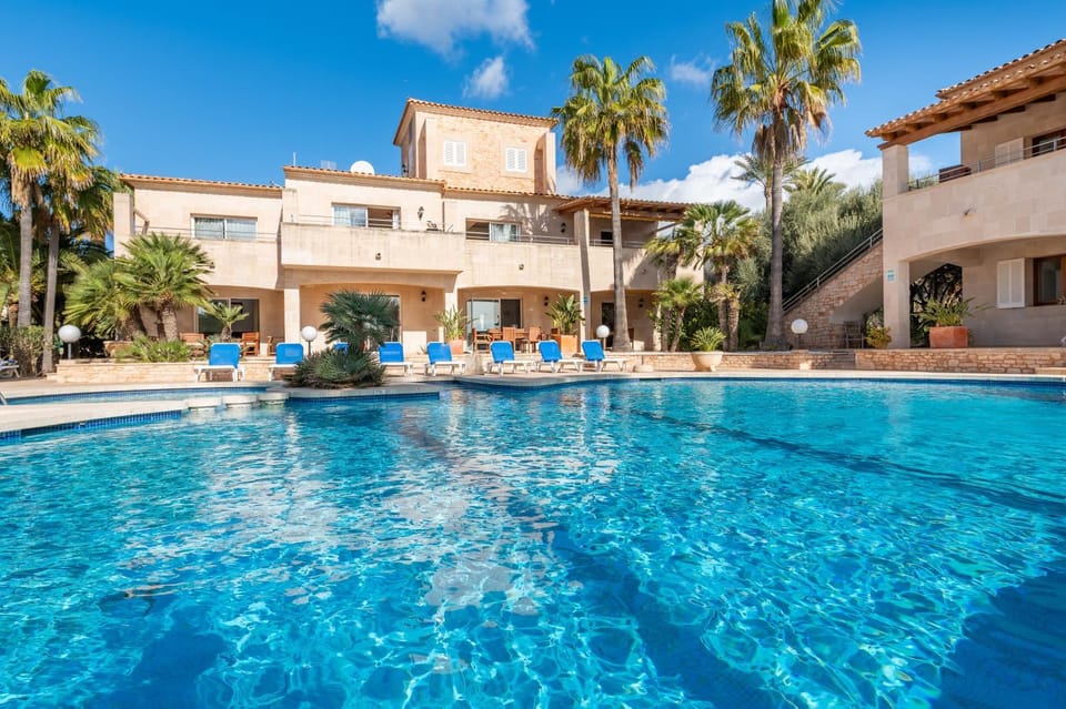 Property building, Living room, Swimming pool