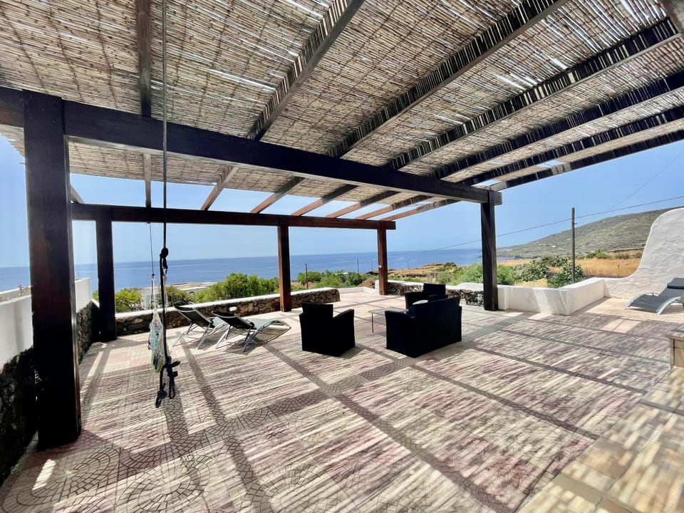 Patio, Day, Natural landscape, View (from property/room), Balcony/Terrace, Living room, Sea view