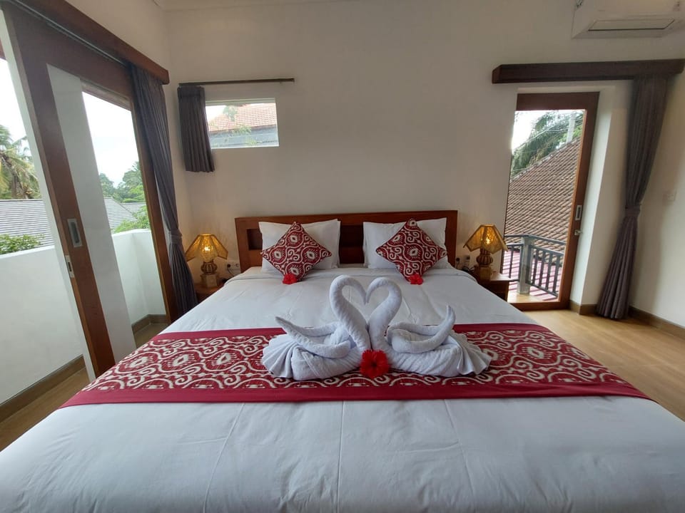 Bed, View (from property/room), Photo of the whole room, Bedroom, towels