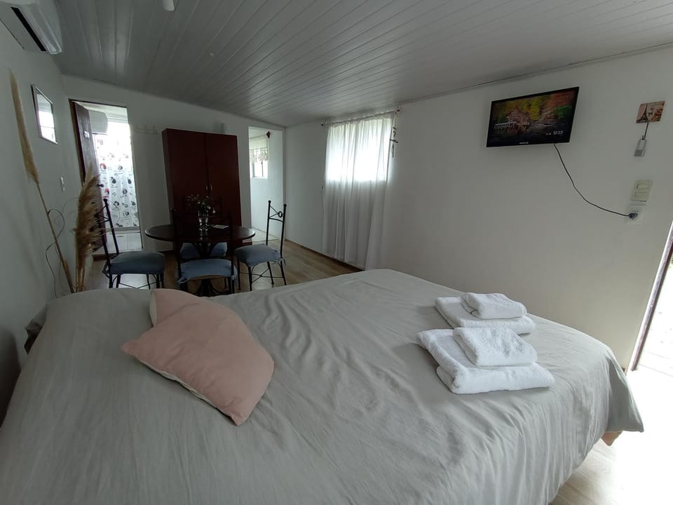 Bed, TV and multimedia, heating, towels, wardrobe, air conditioner