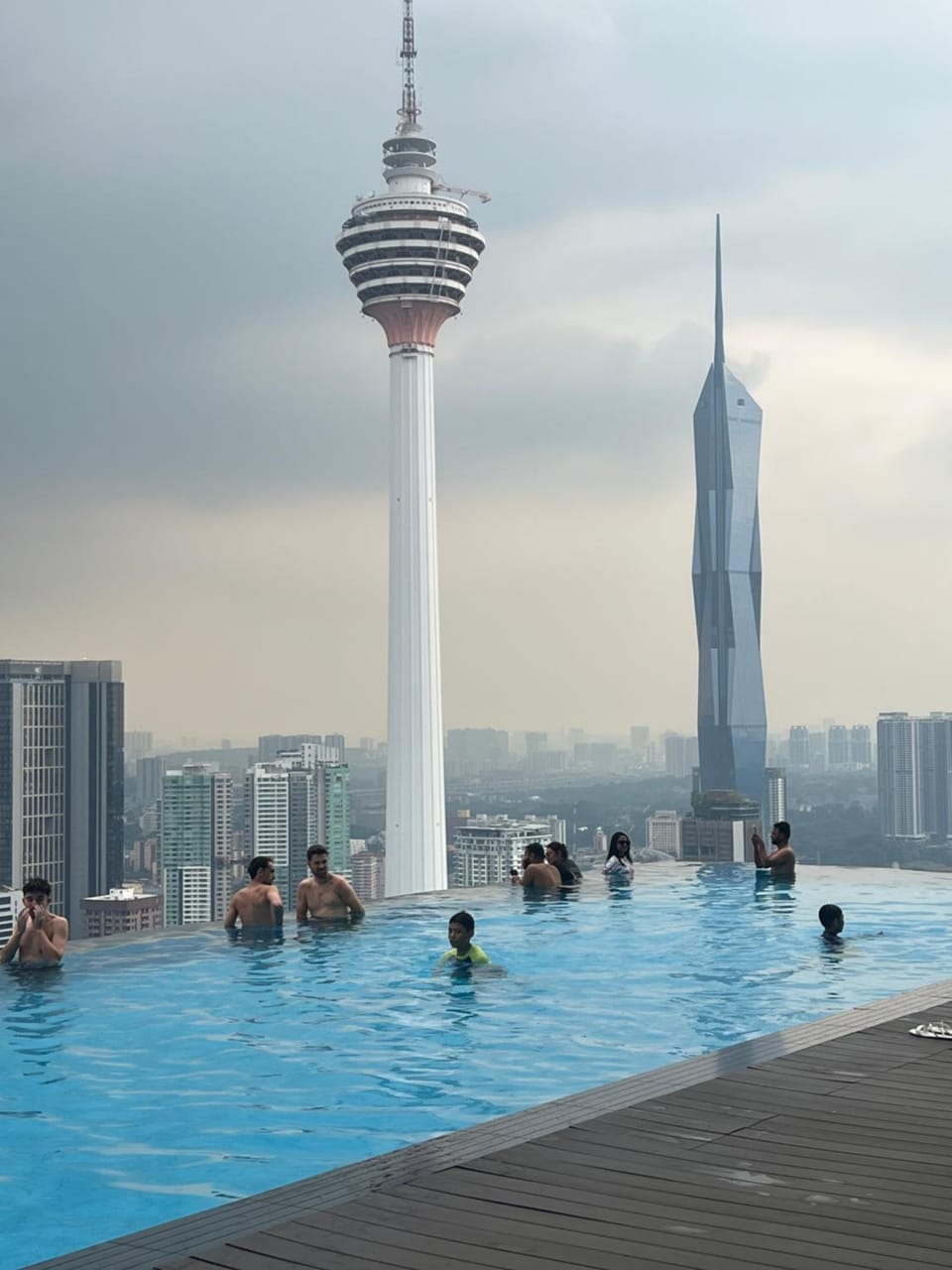 People, City view, Pool view, Swimming pool