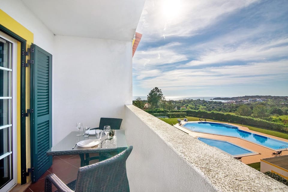 Property building, Living room, Swimming pool