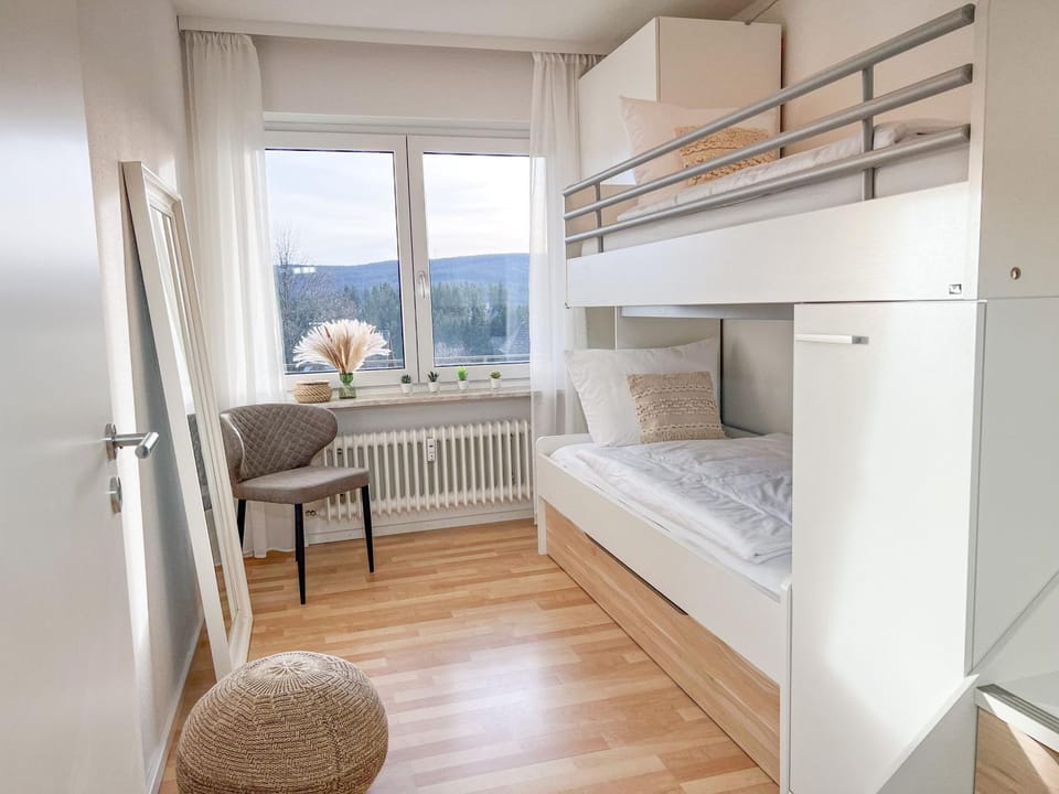 Photo of the whole room, Bedroom, bunk bed