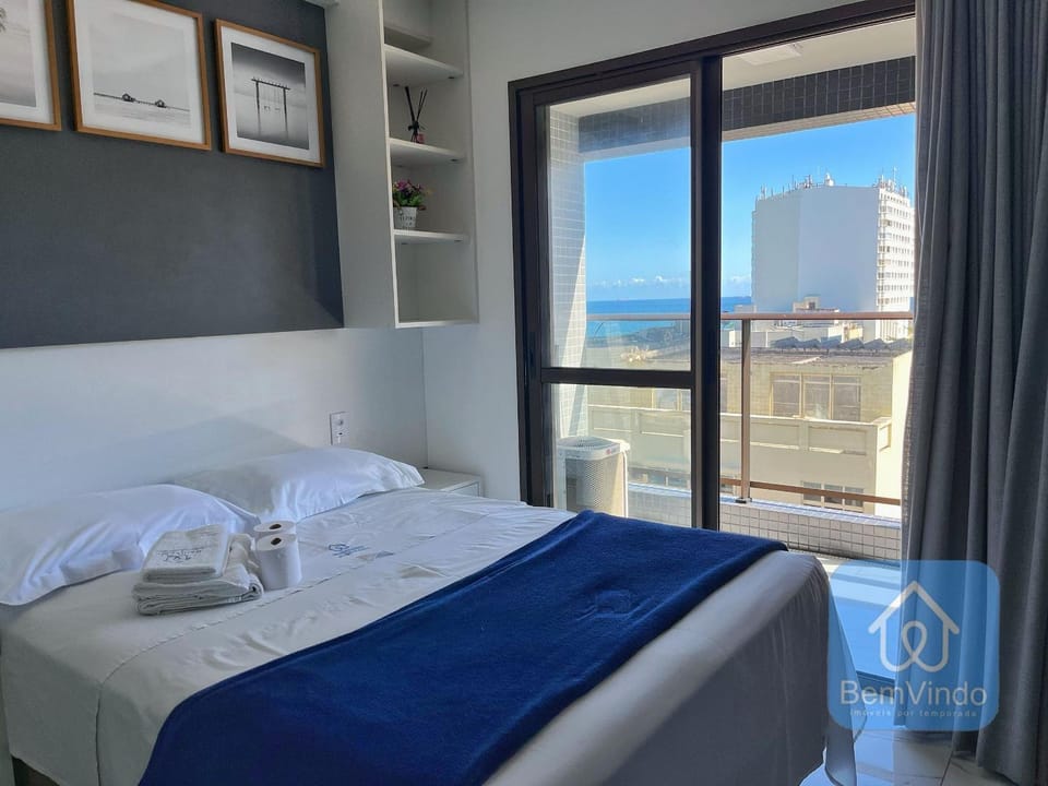 Bed, View (from property/room), Photo of the whole room, Sea view