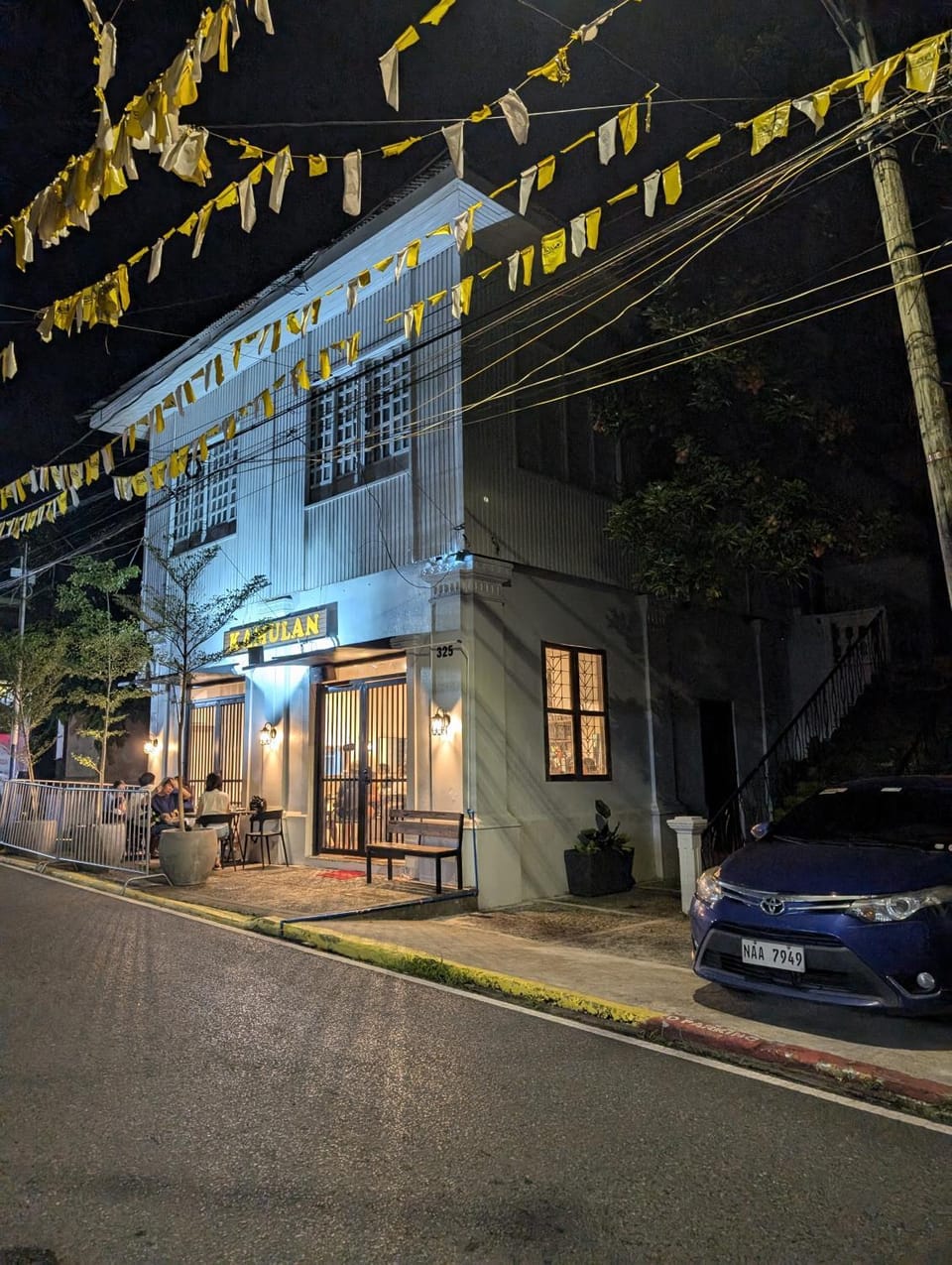 Property building, Restaurant/places to eat, Night