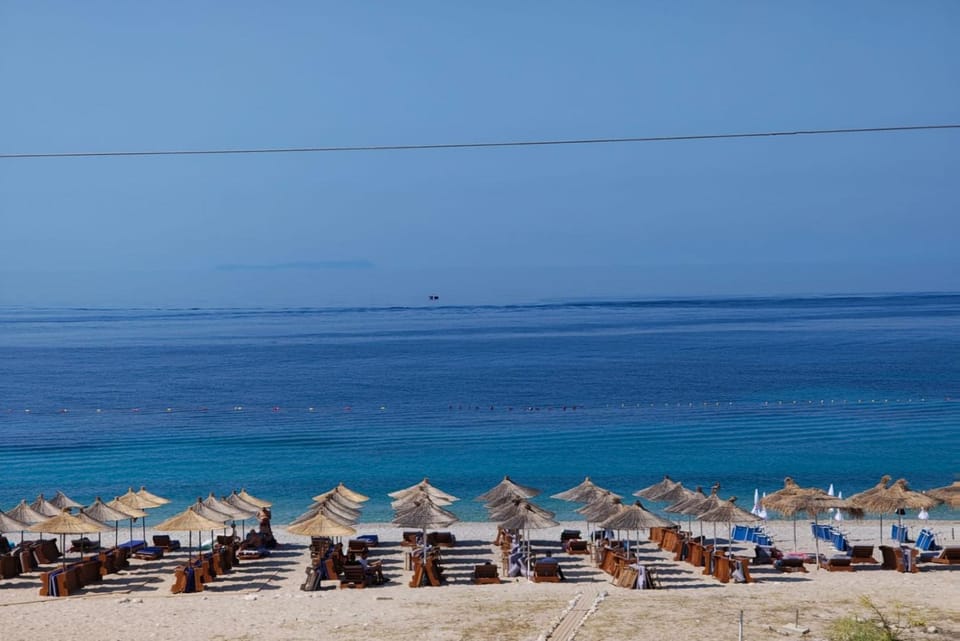 Beach, Sea view, sunbed