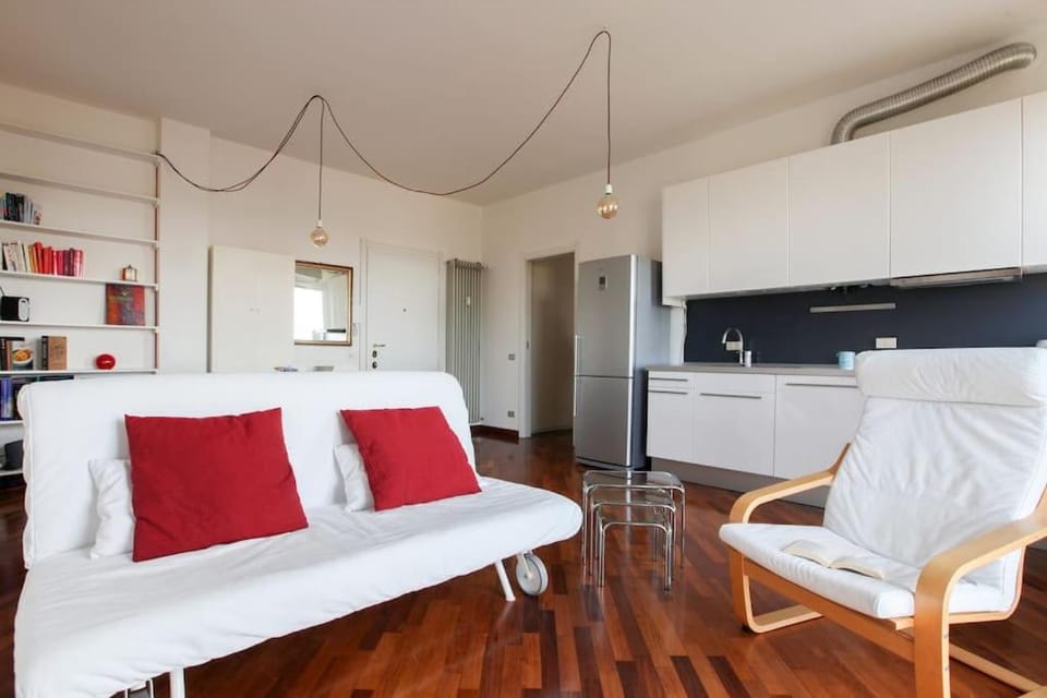 Kitchen or kitchenette, Living room, Seating area