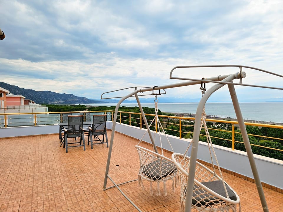 Patio, Day, Natural landscape, View (from property/room), Balcony/Terrace, Mountain view, Sea view
