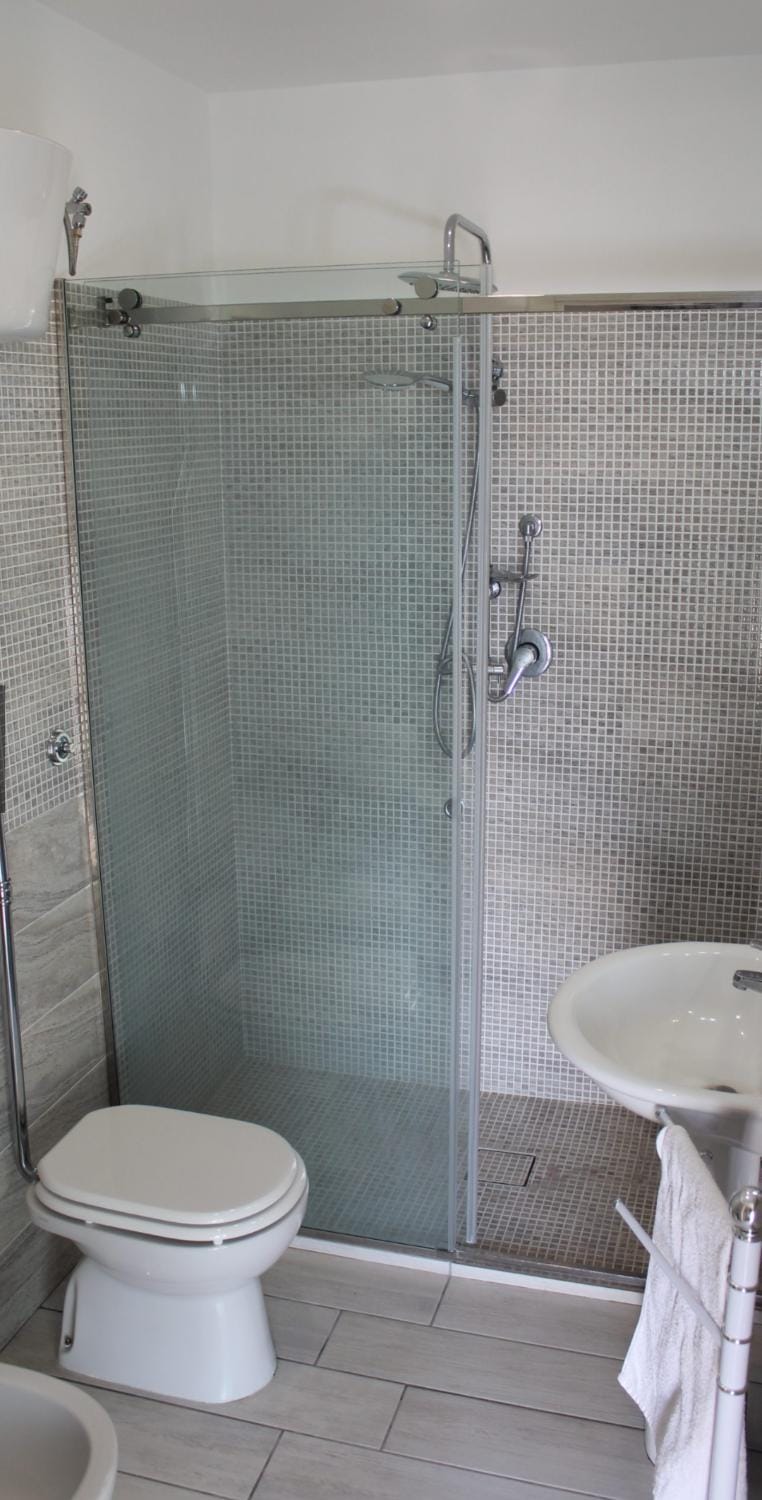 Shower, Toilet, Bathroom, bidet, towels