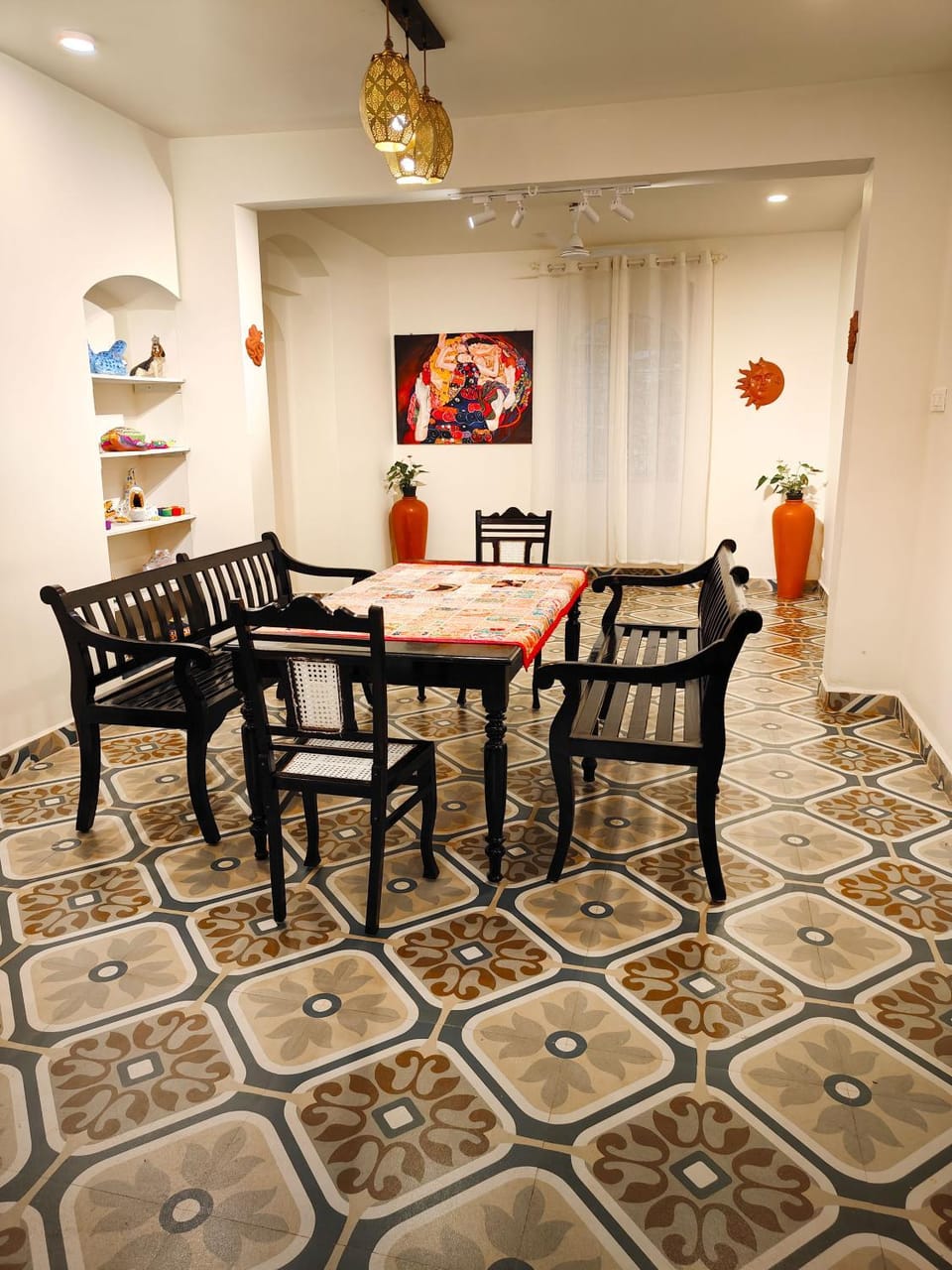 Activities, Coffee/tea facilities, Kitchen or kitchenette, Living room, Decorative detail, Seating area, Dining area, Garden view, flat iron, microwave, stove, toaster, washing machine, kitchen