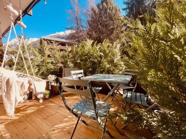 Terrasse vue Mont Blanc, centre Chamonix Apartment in Chamonix