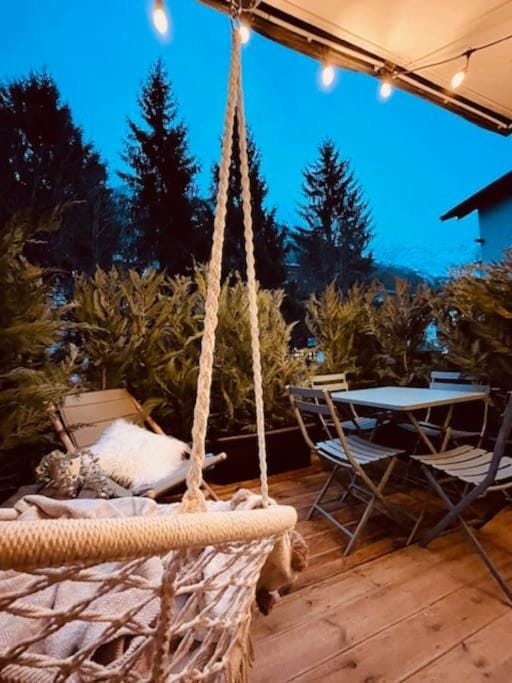 Terrasse vue Mont Blanc, centre Chamonix Apartment in Chamonix