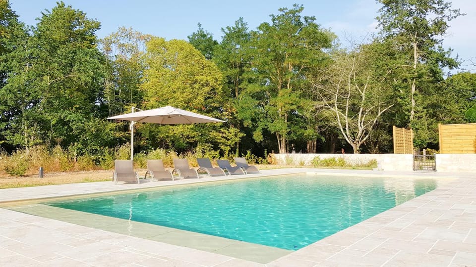 Summer, Swimming pool, sunbed