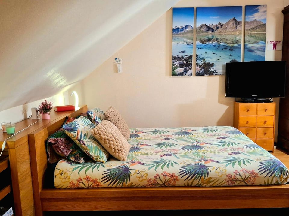 Studio cosy climatisé 5 pers avec jardin vue vignes et nature Apartment in Jura