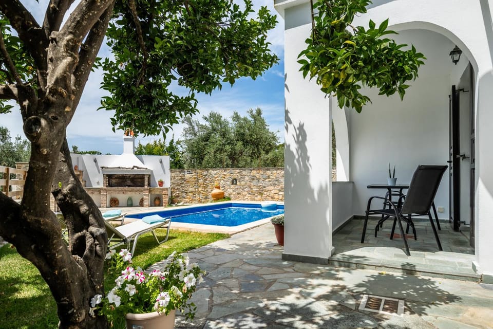 Patio, Day, Garden, Garden view, Swimming pool, sunbed