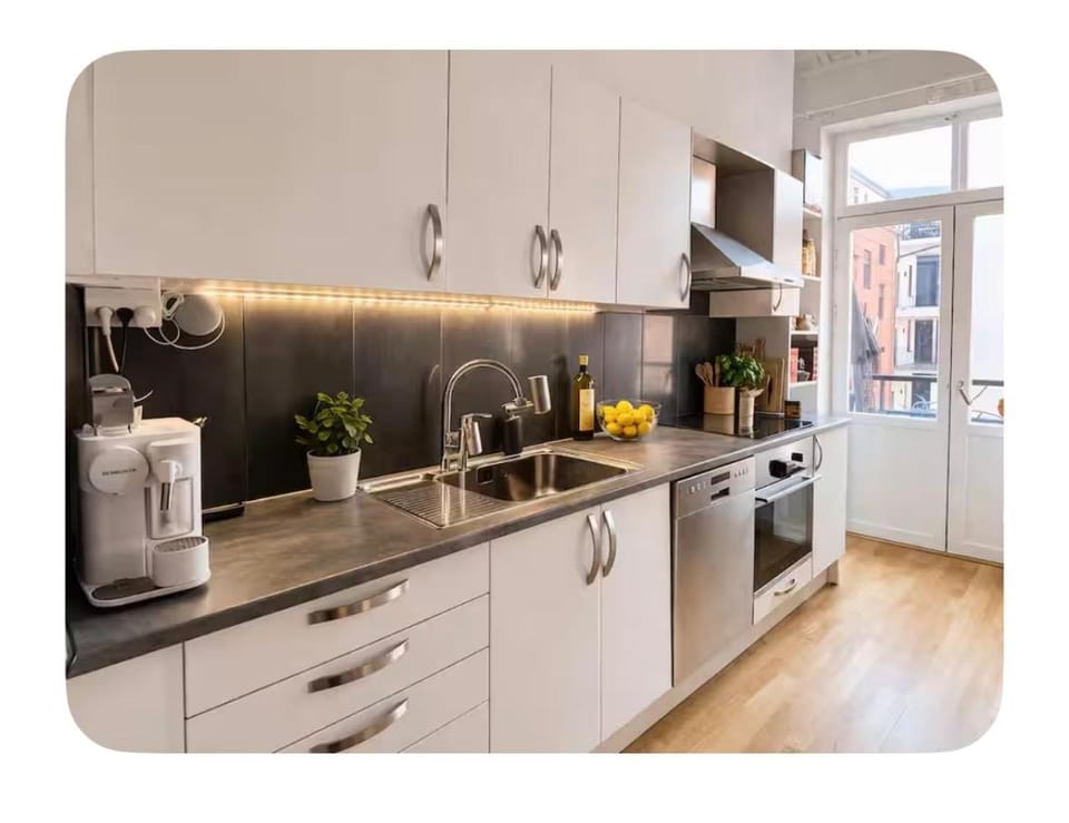 Kitchen or kitchenette, dishwasher