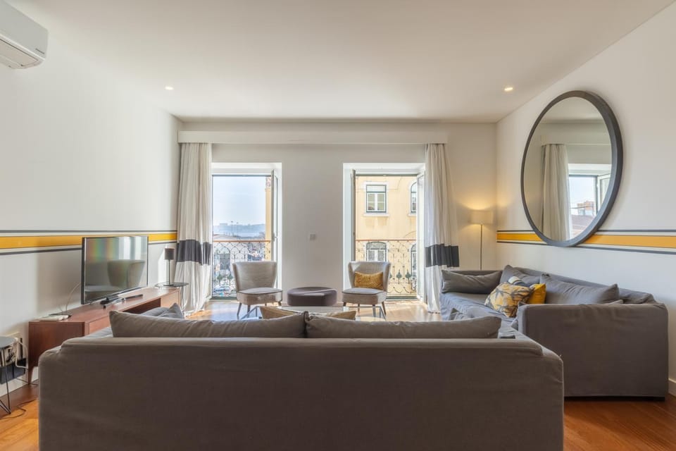 Living room, air conditioner