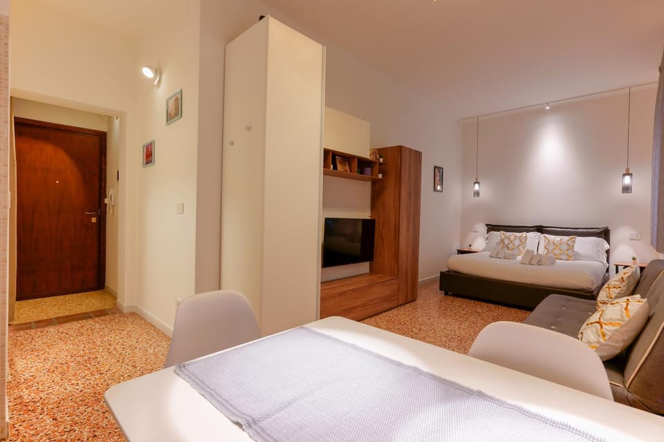 Bed, TV and multimedia, Living room, Photo of the whole room, Seating area, Bedroom, wardrobe