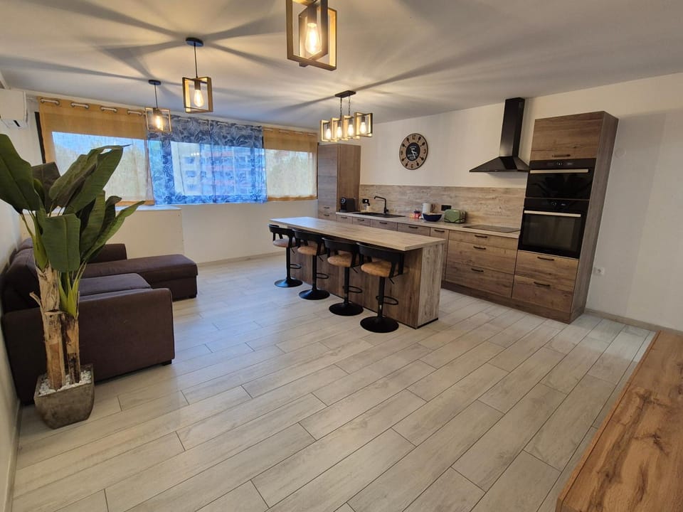 Kitchen or kitchenette, Living room