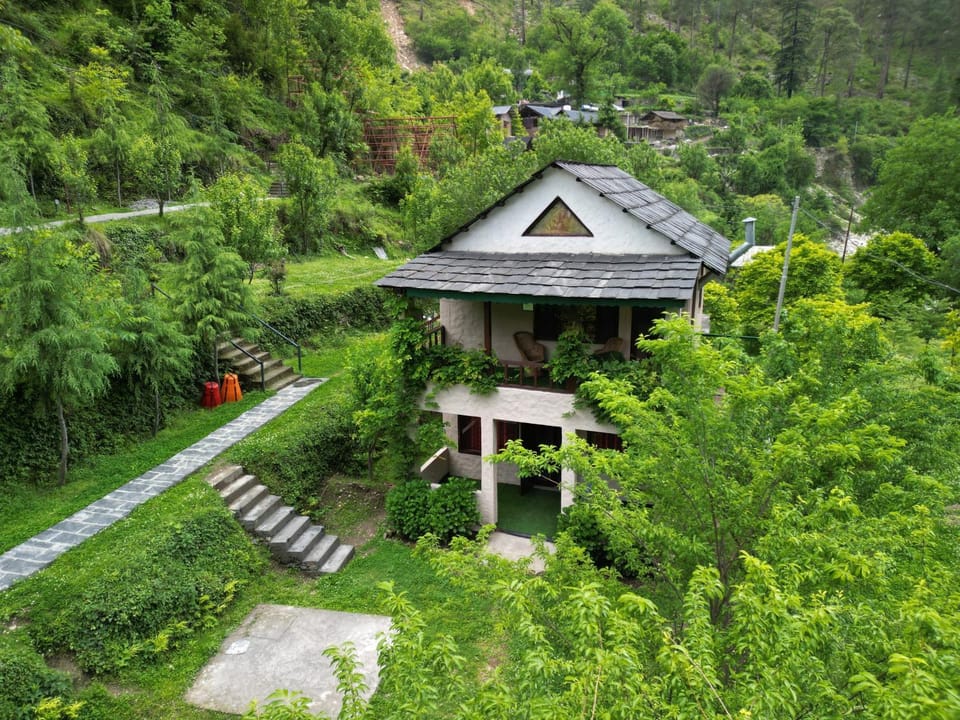 Spring, Day, Garden, River view