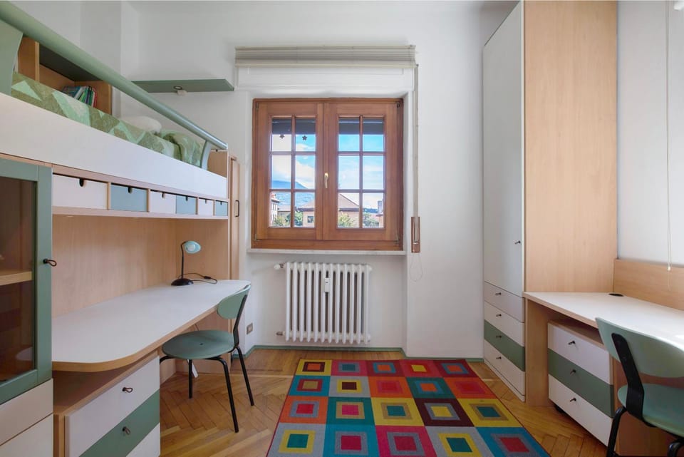 Property building, Living room, Bedroom