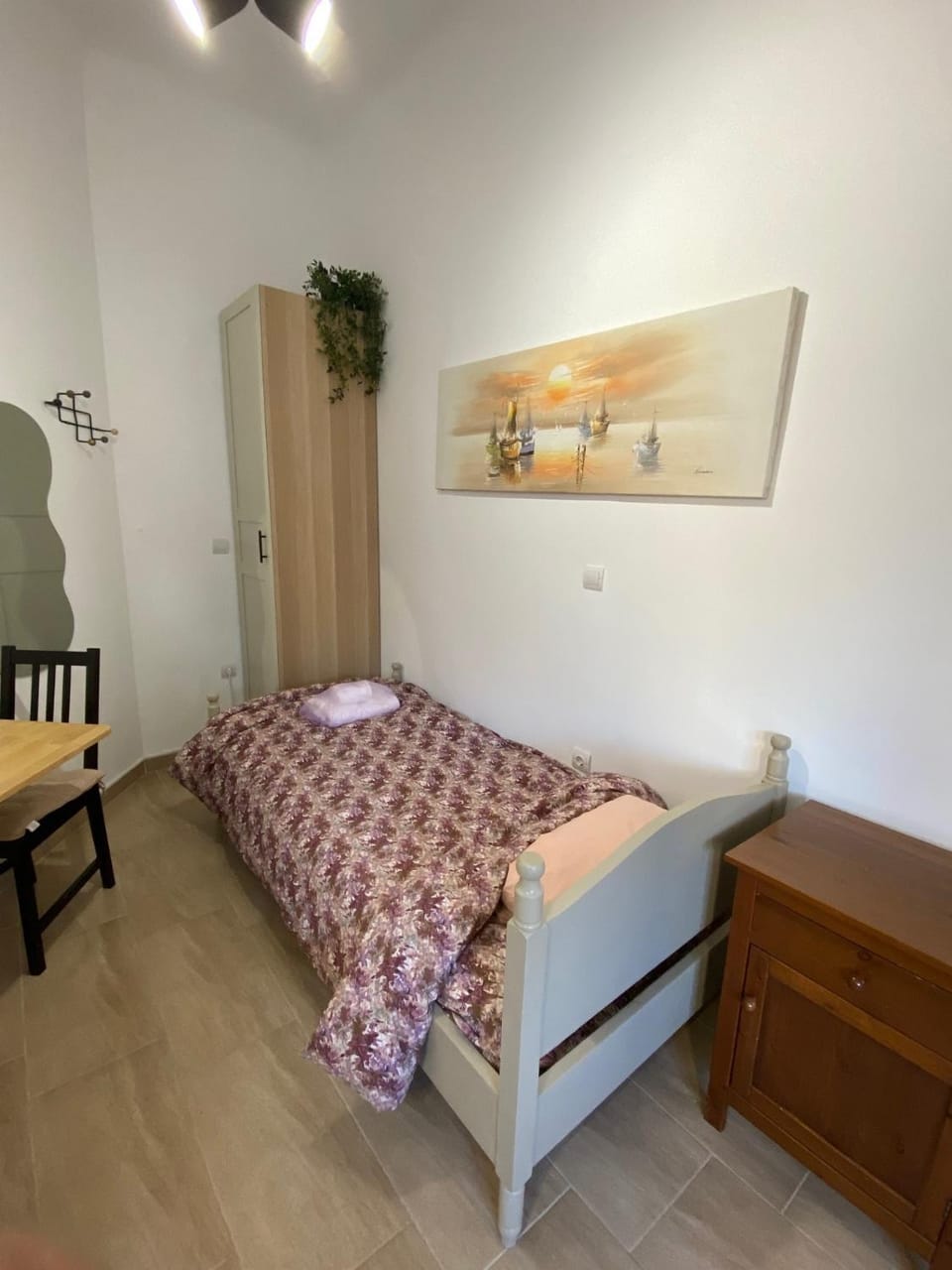 Bed, Bedroom, hair dresser, wardrobe