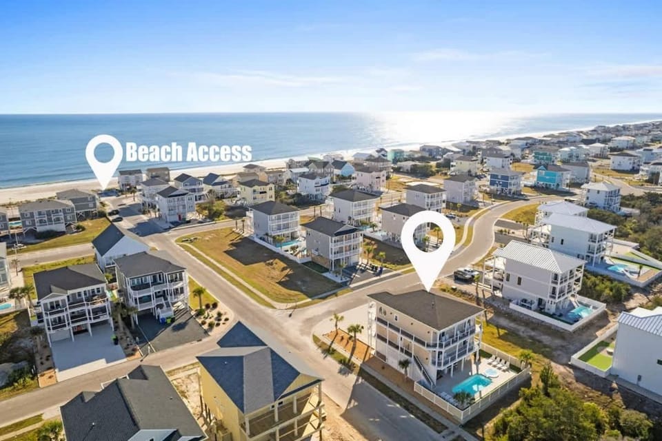 All the Views Ocean Isle Beach, heated private pool, close to beach House in Ocean Isle Beach