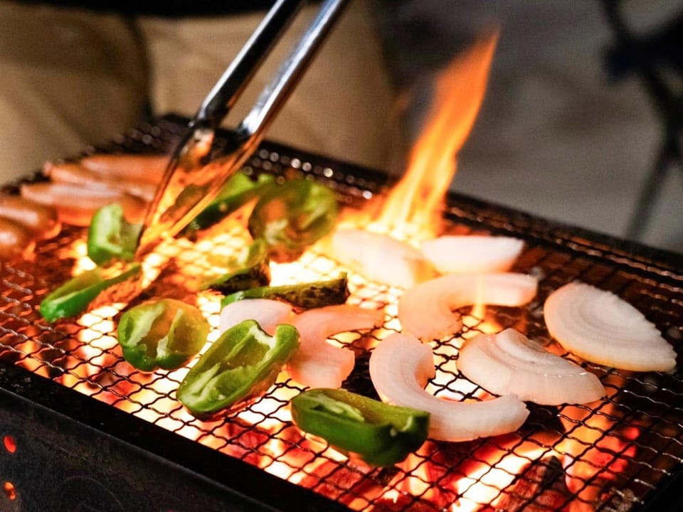 Food close-up, BBQ facilities