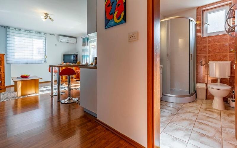 Shower, Toilet, Bathroom, TV and multimedia, Kitchen or kitchenette