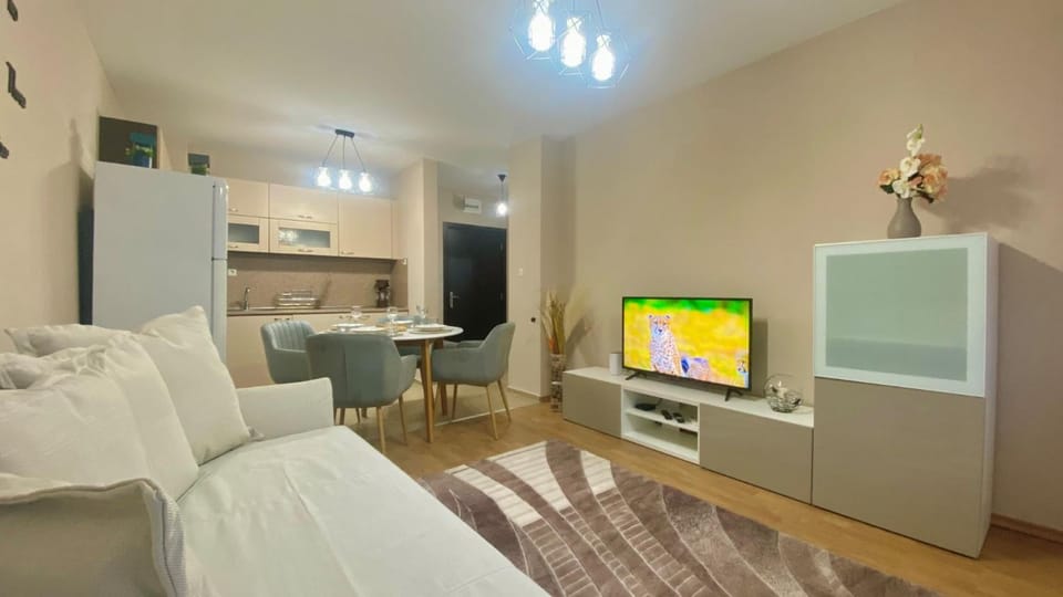 TV and multimedia, Kitchen or kitchenette, Living room, Photo of the whole room