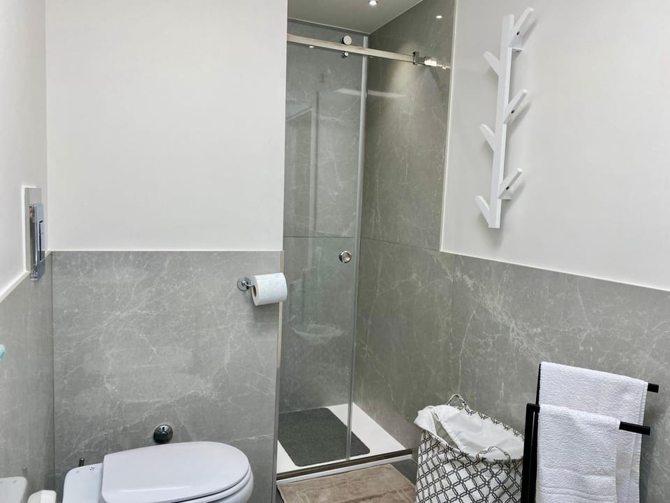 Shower, Toilet, Bathroom, towels