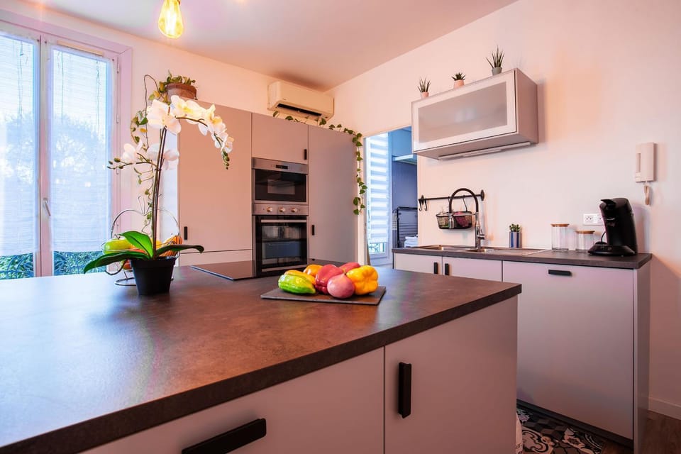 Kitchen or kitchenette, minibar, pet friendly, stove, air conditioner