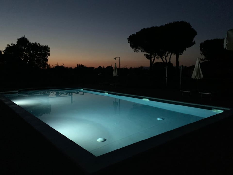 Night, Pool view, Swimming pool, Swimming pool, Sunset
