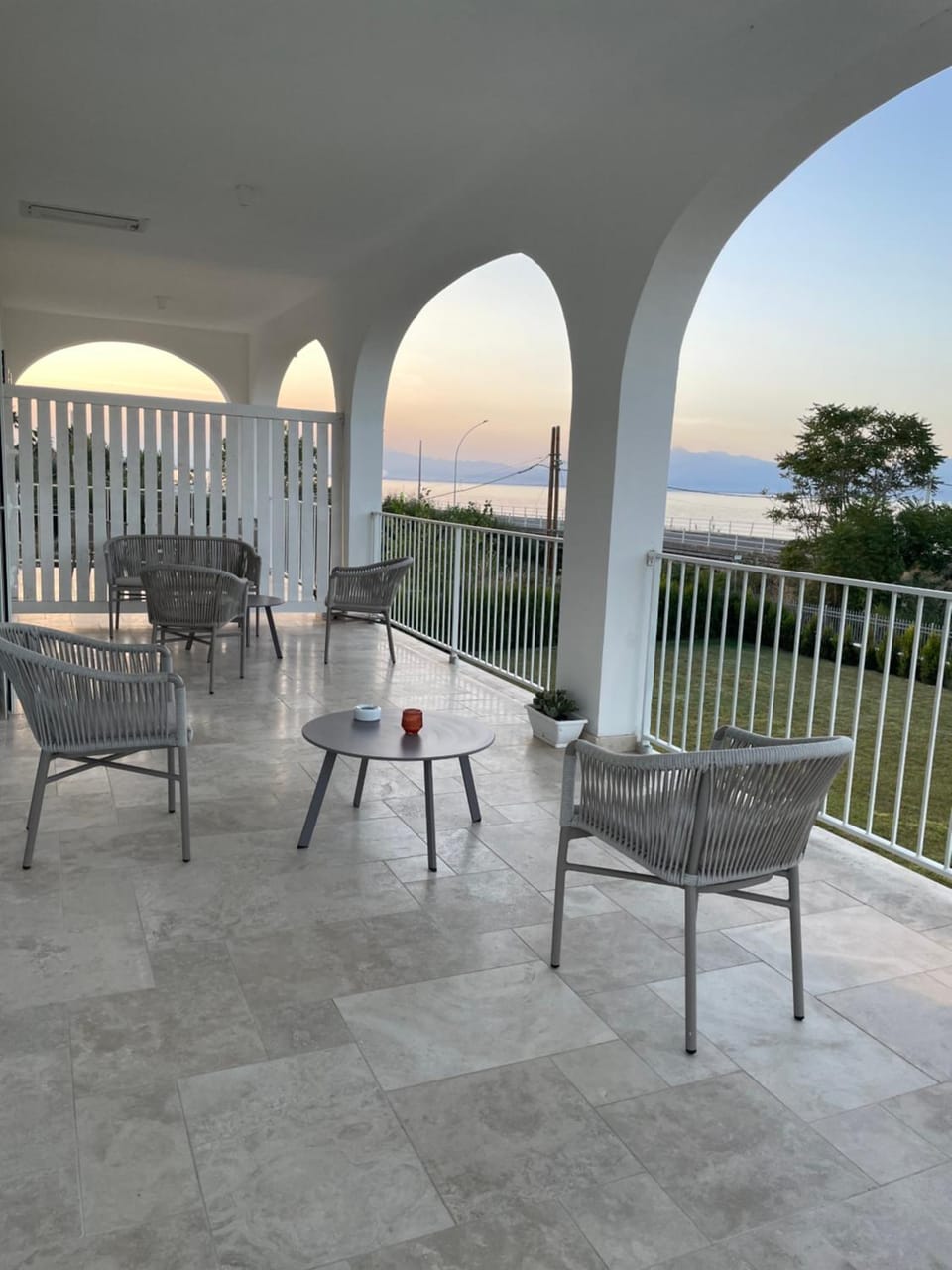 Patio, Day, Natural landscape, View (from property/room), Balcony/Terrace, Living room, Dining area, Sea view