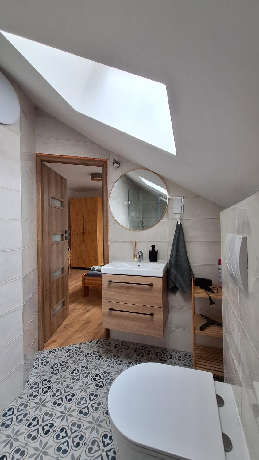Bathroom, hair dryier