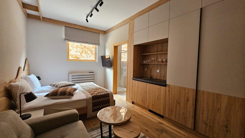 TV and multimedia, Kitchen or kitchenette, Living room, Seating area