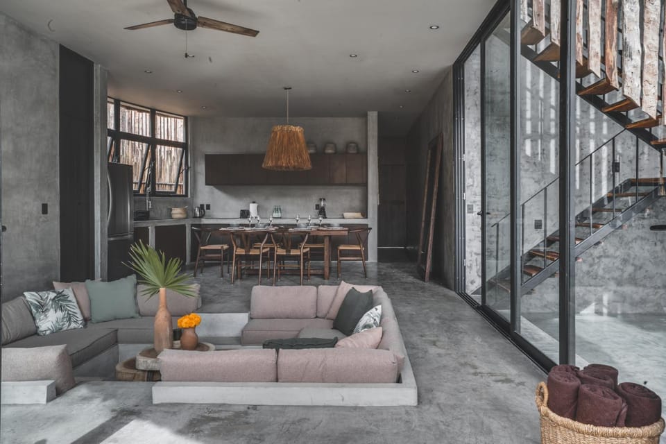 Living room, Seating area, Dining area