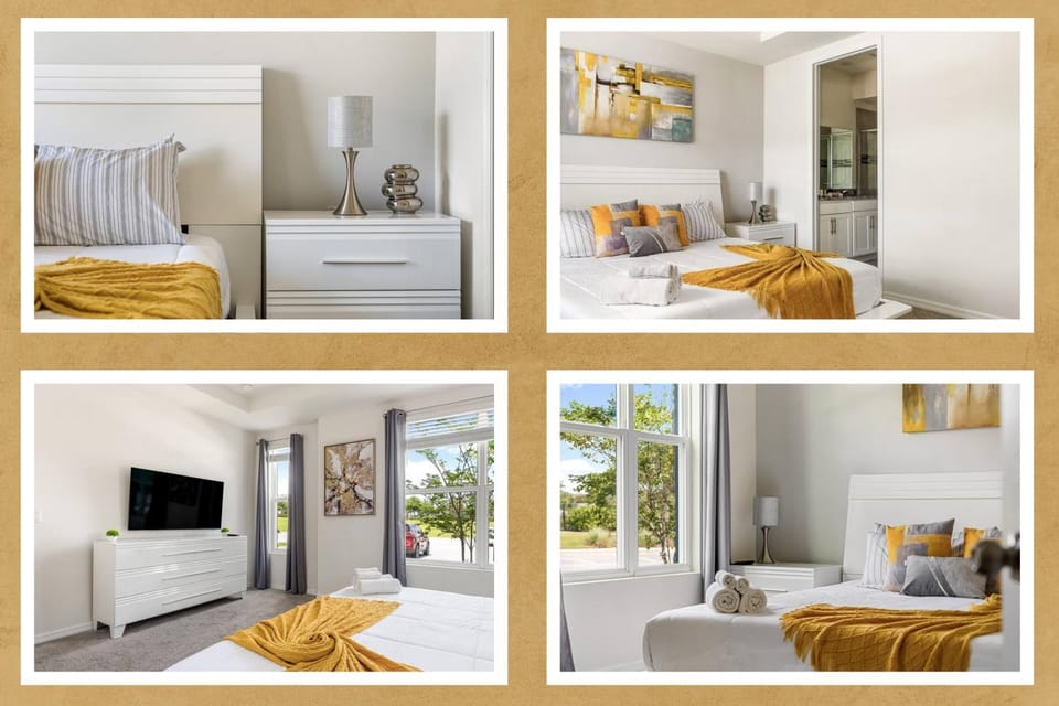 Bed, TV and multimedia, Photo of the whole room, Bedroom, towels