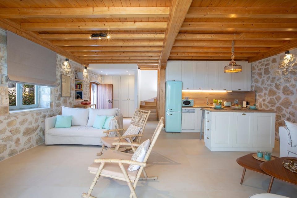 Living room, kitchen