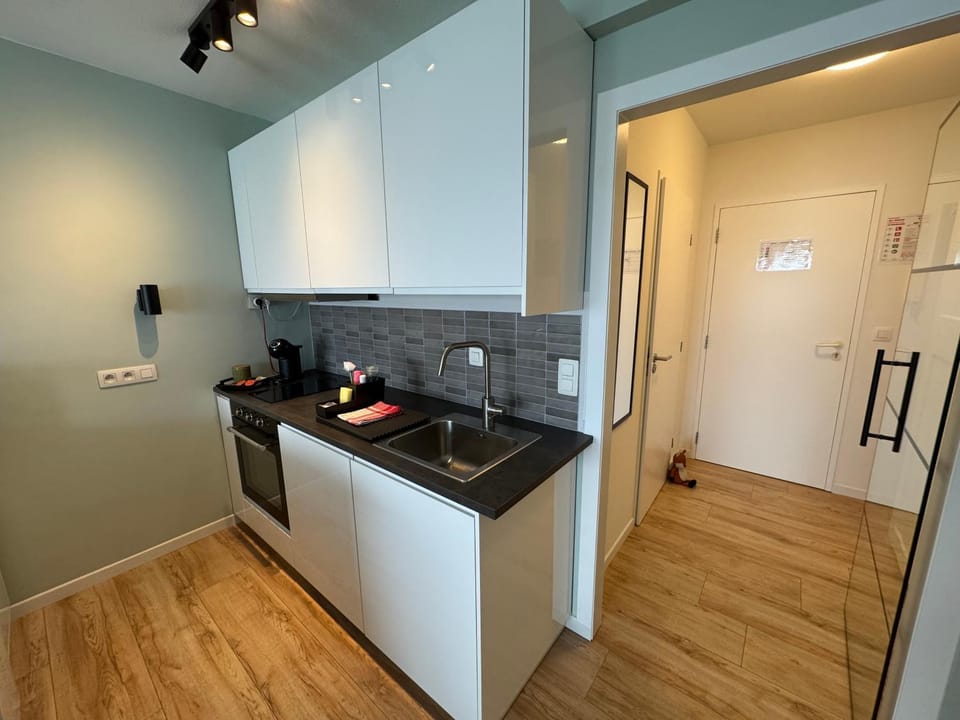 Coffee/tea facilities, Kitchen or kitchenette, dishwasher, oven, stove