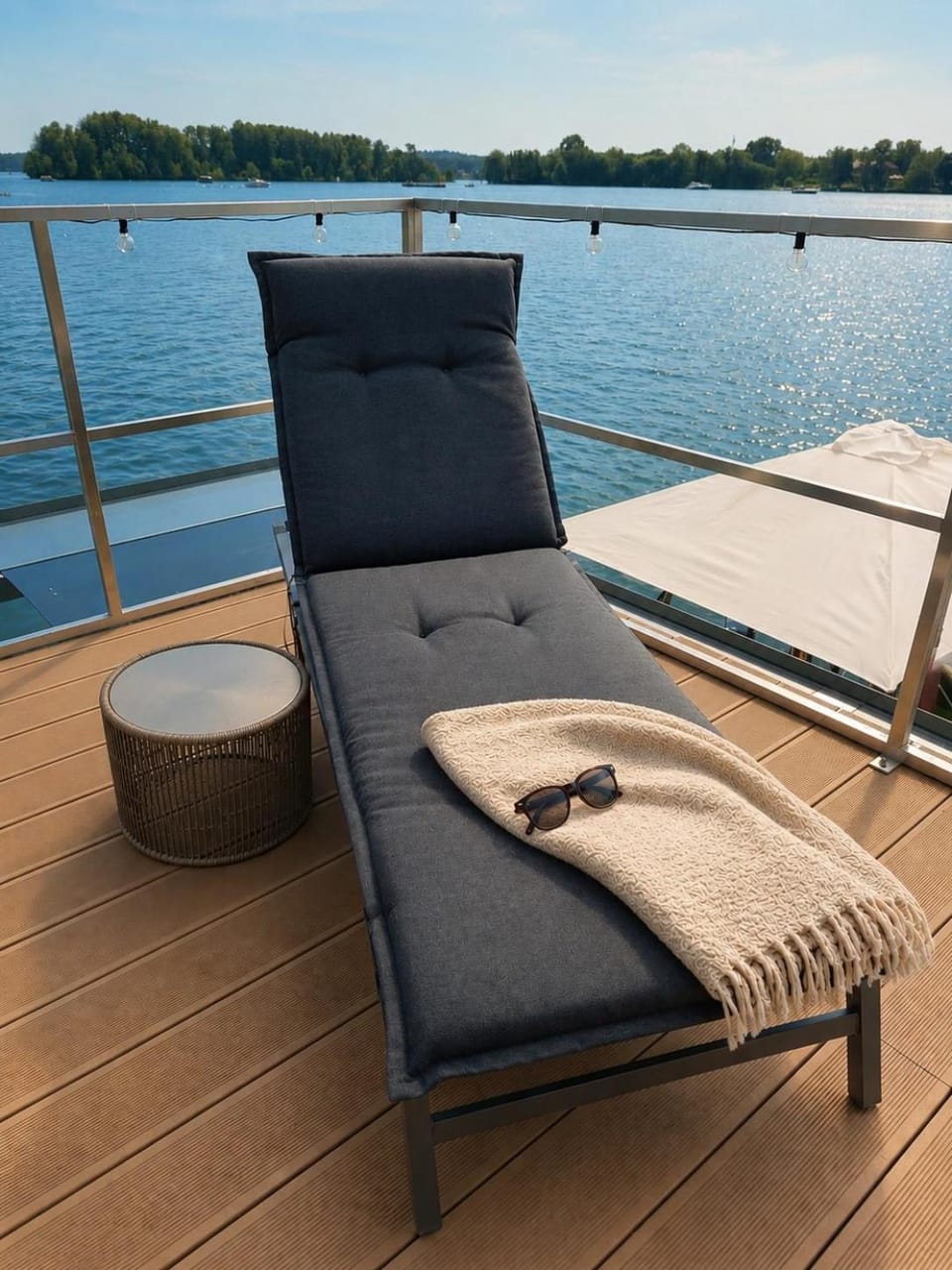 Natural landscape, Seating area, Lake view, sunbed