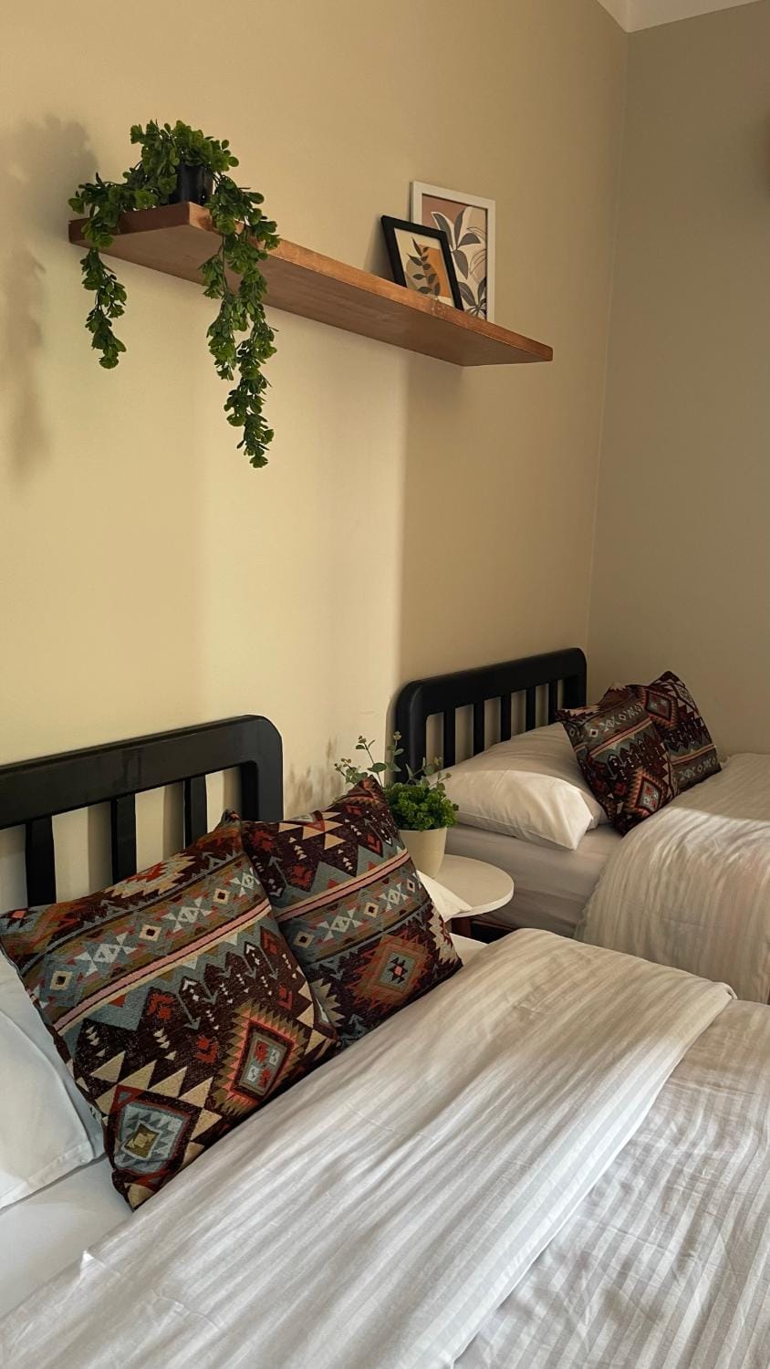 Bed, Decorative detail, Bedroom, Sea view