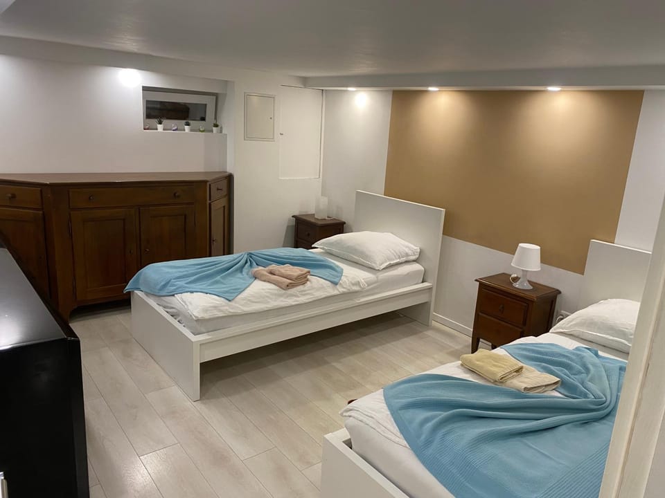 Property building, Living room, Bedroom