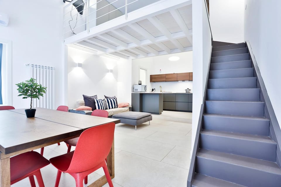 Kitchen or kitchenette, Living room, Dining area