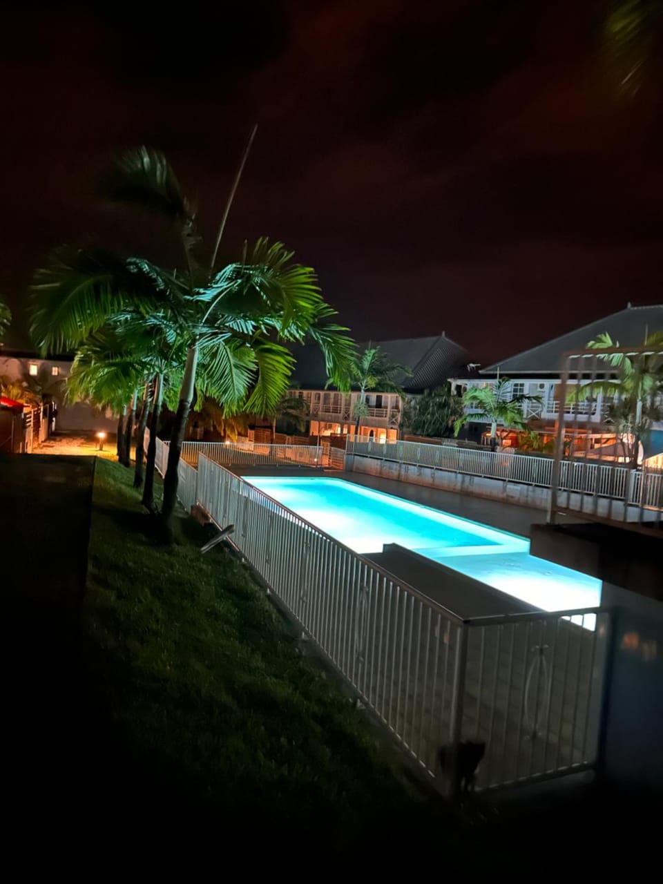 Night, Swimming pool