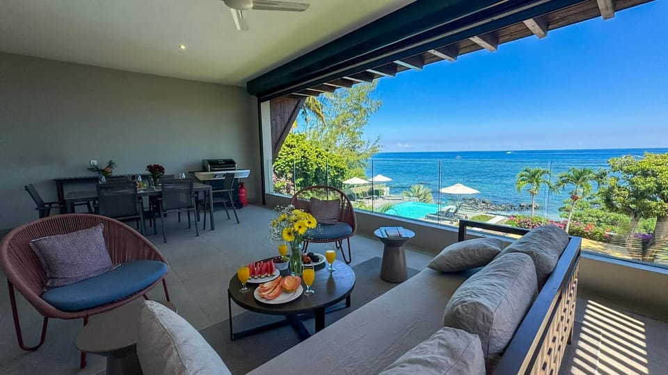 Natural landscape, Seating area, Sea view