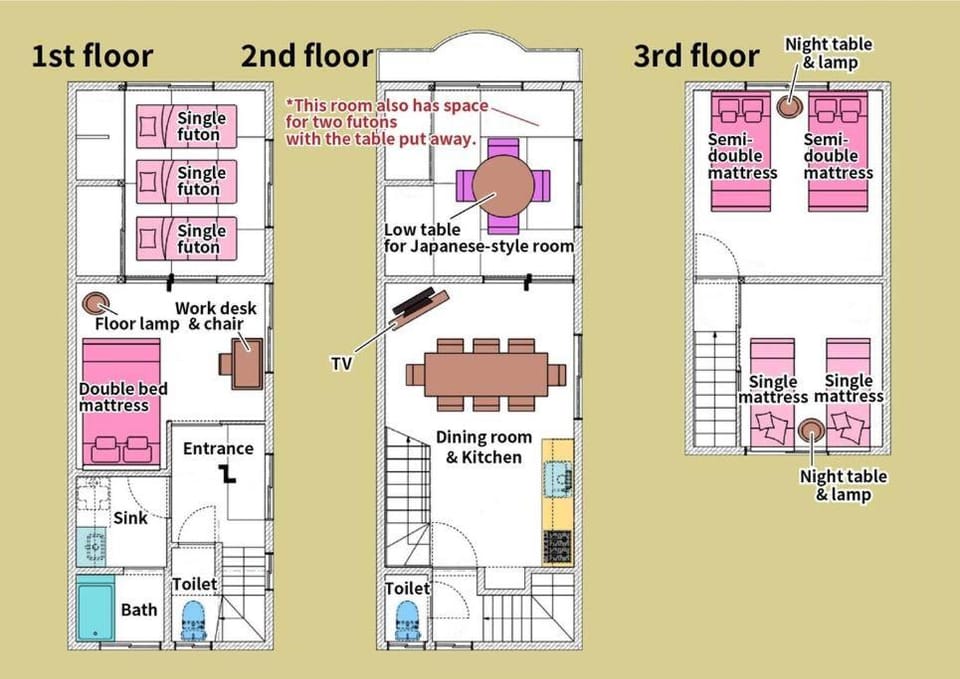 Umeda 15 min, Airport 40 min, USJ 30 min, Quiet residential neighborhood 5LDK Japanese style house for groups and families Apartment in Osaka